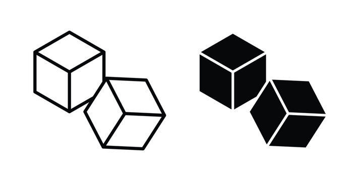 Sugar cubes icon graphic design symbols vector illustration