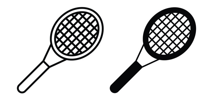 Tennis racket icon graphic design symbols vector illustration