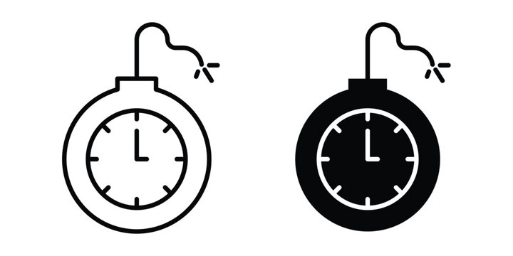 Time bomb icon graphic design symbols vector illustration