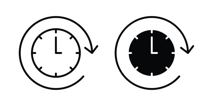 Wait time icon graphic design symbols vector illustration