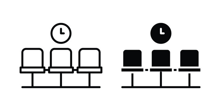Waiting Room icon graphic design symbols vector illustration