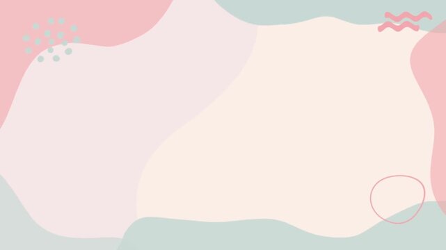 Video frame illustration vector displaying abstract background with pastel color aesthetic