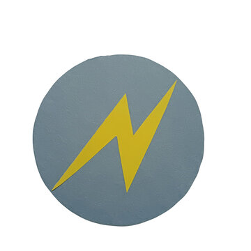 Modern stylized letter n icon in blue circle
