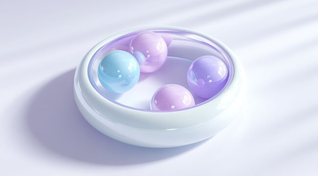 Surreal abstract spheres floating in imaginative arrangements, blending maximal and artistic styles for unique creative visuals.