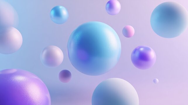 Surreal abstract spheres floating in imaginative arrangements, blending maximal and artistic styles for unique creative visuals.