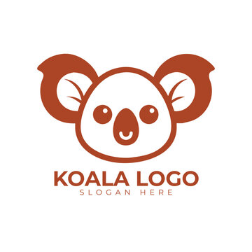 Creative Koala Mascot Logo Vector Concept Friendly Animal Character Branding Identity Design