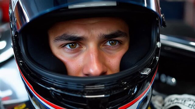 Race Driver's Helmet Cam: G-Force Intensity