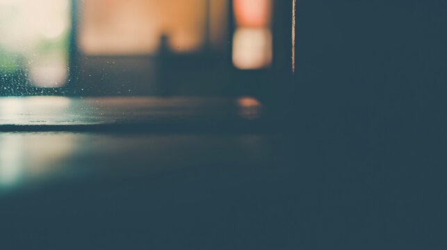 Faint reflection on worn mirror intimate indoor setting art photography soft lighting abstract concept