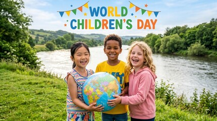 Pure Joy on World Children's Day
Happy Kids Celebrating World Children's Day
Bright Smiles for International Children's Day
The Innocent Laughter of Childhood