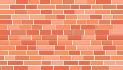 Fototapeta premium urban style orange brick stone wall pattern background