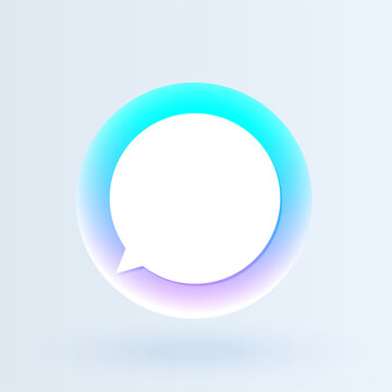 modern style empty quote dialog bubble design