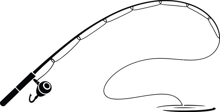 bent fishing pole vector Bent Fishing Reel Images – Browse 535 Stock Photos, Vectors, and Video