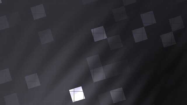 Dark gray gradient background with square pattern