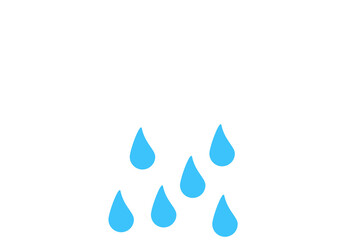 Obraz premium Rain Cloud Icon Transparent Background