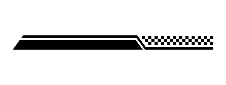 Racing finish stripe png with checkered motorsport accent