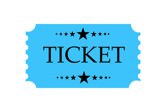 Blue Ticket Icon Transparent Background PNG