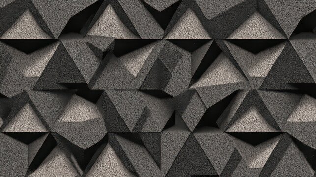 Geometric pattern of black and white triangular shapes