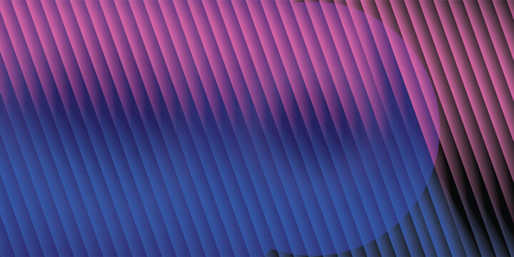 Vibrant circular gradient pattern with ribbed fractal glass texture effect blending blue purple colors. Futuristic background with fluorescent wave effect perfect for creative digital designs. Vector
