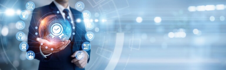 Software tester hand-holds rigorous global QUALITY ASSURANCE testing network, ensuring product reliability and performance. Precision standards guarantee customer trust and brand loyalty. © NexPix