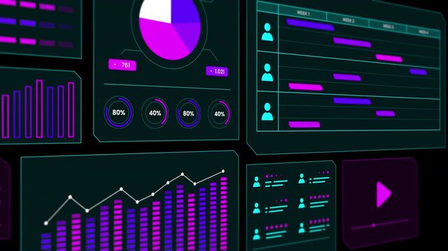 Professional dashboard visualizing financial growth trends and key market data analytics.