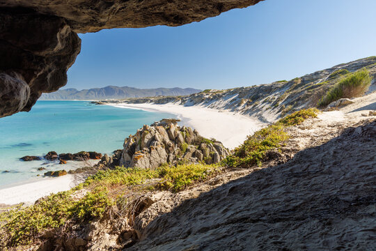 Sunny Atlantic coast in South Africa
