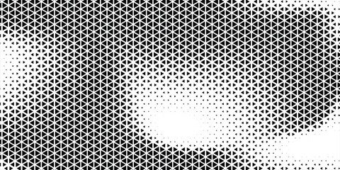 Intense solar flare radiation blast motif with repeating geometric fragments graphic illustration © MOH