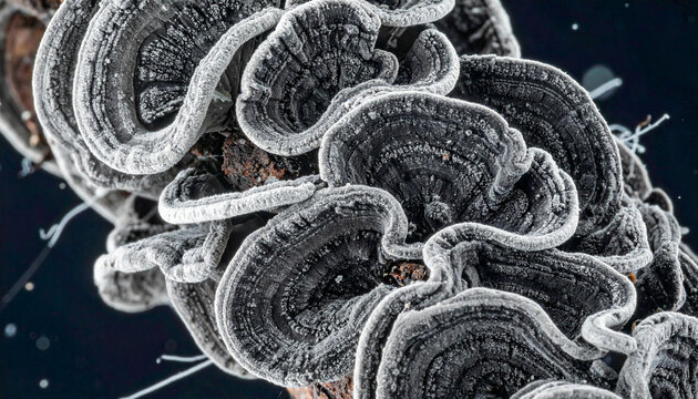 Cinematic Commercial Science Image of Translucent Cellulose Strand and Muriform Conidia 4K