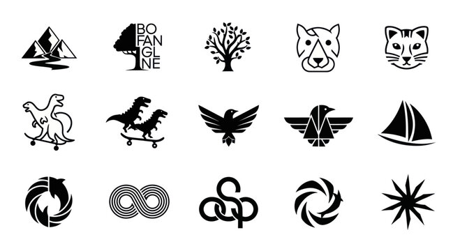 Vector Icons Collection: Animals, Nature, Sports, Abstract & More