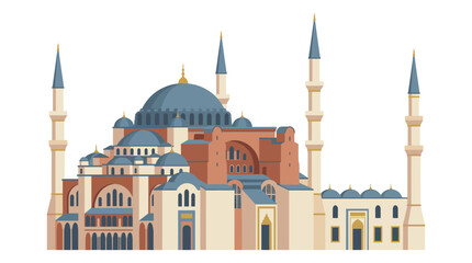 Naklejka premium Hagia Sophia Istanbul Architectural Landmark.
