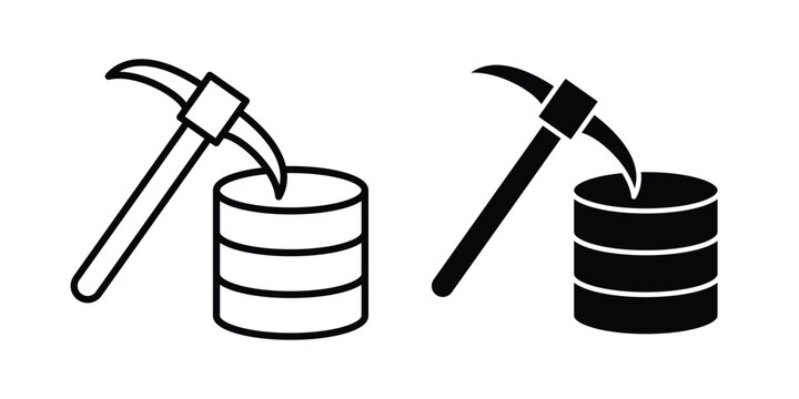 Data mining icon for Graphic Design Projects. EPS10