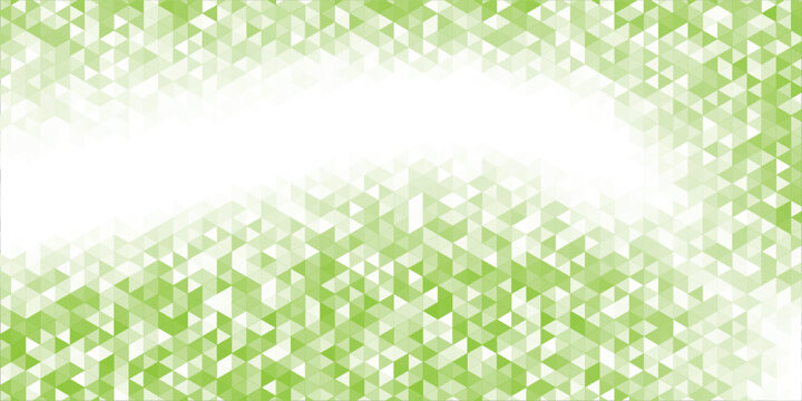 Minimalist green and white geometric mosaic wallpaper layout background design