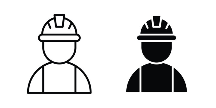 Factory Worker Icon for Graphic Design Projects. EPS10