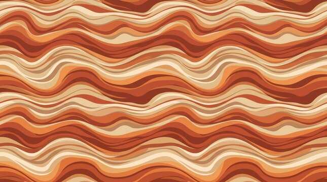 Seamless wavy stripe pattern in warm earthy tones with wave pattern background pattern texture pattern orange pattern abstract