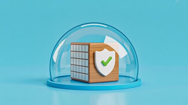 Secure package protection concept under transparent safety shield