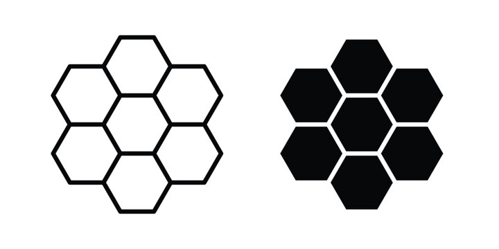 Honeycomb icon for Graphic Design Projects. EPS10