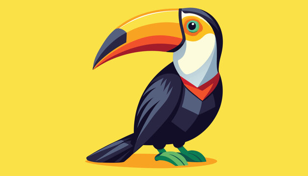 Toucans bird clipart vector illustration
