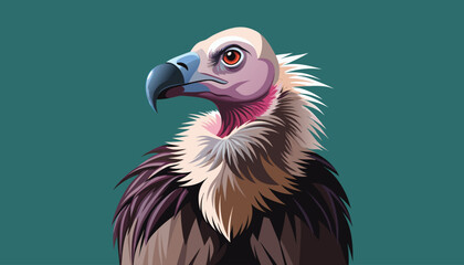 vulture bird clipart vector illustration © Nayon