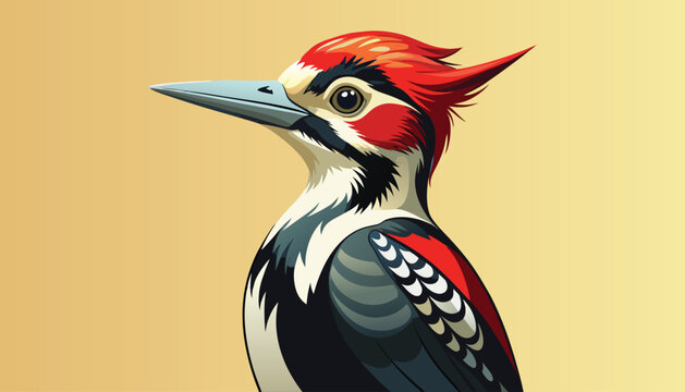 Woodpeckers bird clipart vector illustration