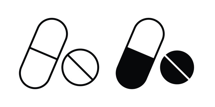 Painkiller icon for Graphic Design Projects. EPS10