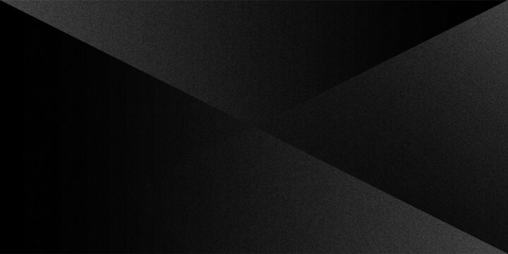Modern black white abstract background. Minimal. Gradient. Dark grey banner with geometric shapes, lines, stripes, triangles. Design. Futuristic. Cut paper or metal effect.vector eps10