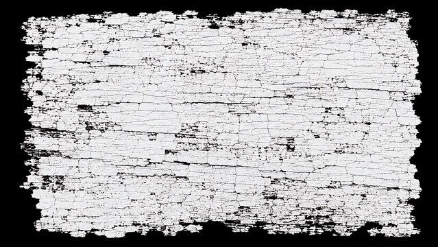 Distressed Plastisol Ink, Wooden Cracked Texture Overlay. For Retro T-shirt designs. Rough White Worn Effect. Vintage Isolated Pattern