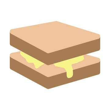 Kaya Toast Vector Flat Icon Design