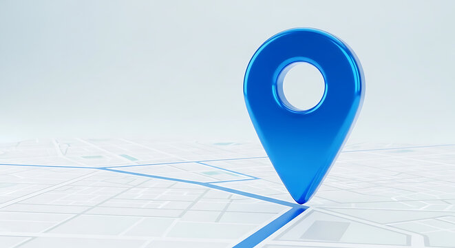 3D location pin marker on map navigation concept with location navigation destination position traveling technology direction business