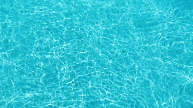 Swimming pool water background with light reflections. clean swimming pool with light caustic motion and ripples.