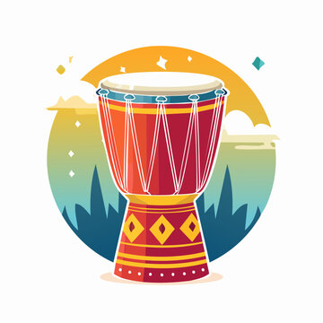 Djembe Drum Illustration