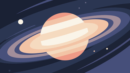 Illustration Of A Distant Elliptical Galaxy Vector Design Template © Princess