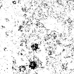 Fototapeta premium Black-and-white speckled grunge texture with irregular patches and distressed surface, abstract weathered background for design, art, or material analysis