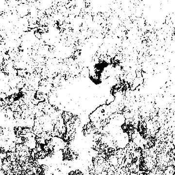 High-contrast black-and-white cracked texture with irregular fissures and distressed patches, abstract weathered surface background for design, geology, or artistic use