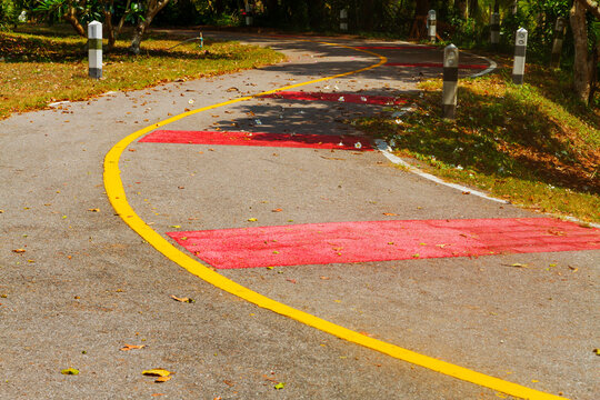 Road route symbol in National Park