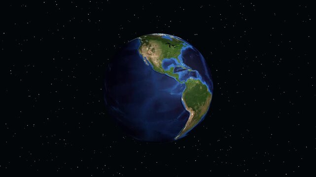 Digital Globe Animation Zooming into Funchal Madeira Portugal with Data Overlay